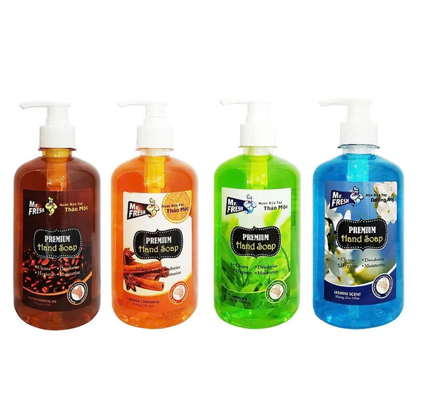  Nước rửa tay MrFresh 500ml - Dưỡng ẩm da tay, thơm lâu, sạch khuẩn cao cấp 