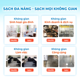  Chai Sạch Nhà Và Bếp Cleanz Làm Sạch Dầu Mỡ, Vết Ố Vàng, Thơm Mùi Chanh Dịu Nhẹ Dung Tích 450ml 