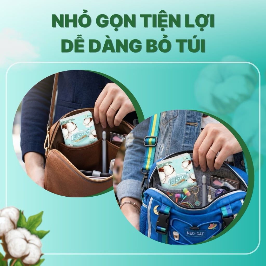  Giấy Lụa Mini Elene Ultra 4 Lớp Nhỏ Gọn, Tiện Lợi, An Toàn 