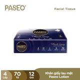  Khăn Giấy Lau Mặt PASEO 4 Gói/Lốc Siêu Mềm Mịn Dưỡng Ẩm Cho Da Nhạy Cảm (4 Lớp) - Milky Lotion 