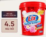  Bột Giặt Lix Ngát hương hoa Xô 4.5kg 