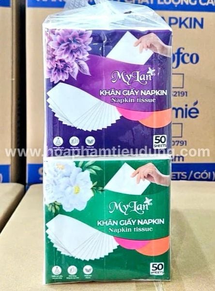  Khăn giấy Napkin MyLan 2 lớp 50 tờ 