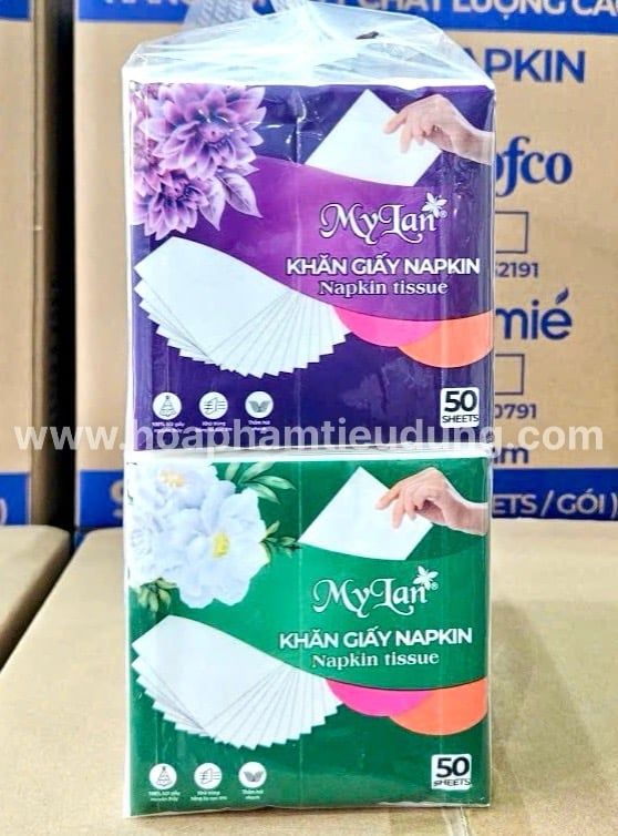  Khăn giấy Napkin MyLan 2 lớp 50 tờ 