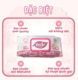  Khăn ướt cao cấp Ecobi gói 80 tờ hương dịu nhẹ 