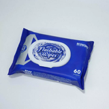  Khăn ướt đi toilet có thể xả trong bồn cầu Flushable EcoWipes gói 60 tờ hương tự nhiên 