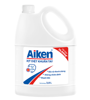  Xịt diệt khuẩn tay 3.8L diệt 99,9% các loại vi khuẩn sau 30 giây tiếp xúc. 
