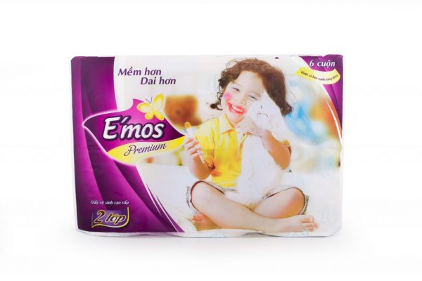  Giấy vệ sinh cao cấp E’mos Premium 2 lớp 