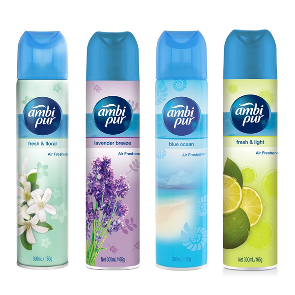  Xịt Phòng AMBI PUR Aerosol Hương Oải Hương/ Chanh/ Đại Dương/ Tươi Mát Chai 300 ml 