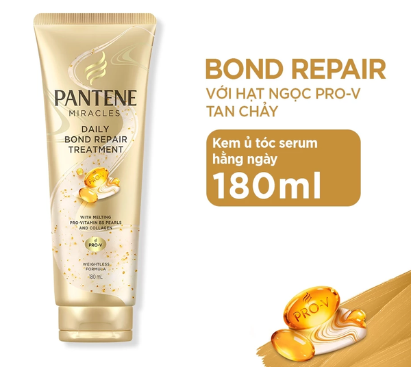 Kem Ủ Tóc Serum PANTENE Miracles Phục Hồi Liên Kết Tóc - Tuýp 180ml 