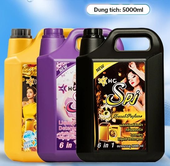  Nước Giặt HC SPJ 6 in 1 – Đánh Bay Vết Bẩn, Làm Sạch Sâu, Lưu Hương 24h, Dịu Da, Mềm Vải 