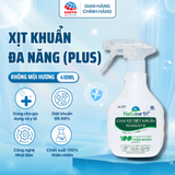  Xịt sát khuẩn đa năng Natuearth Plus 410ml làm sạch nhanh, an toàn, không gây hại cho da tay, giữ bếp sạch khuẩn 