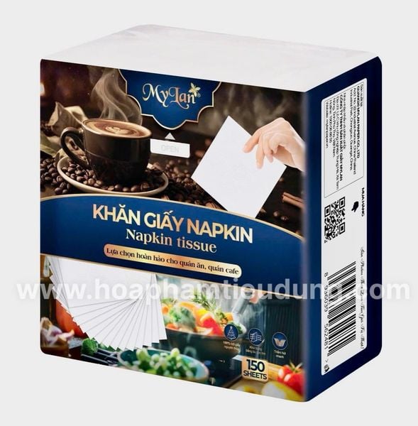  Khăn giấy Napkin MyLan hoàn hải cho nhà hàng/ cafe/ quán ăn 