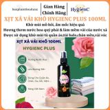  Xịt xả vải khô HygienC Plus lưu hương nước hoa, mềm vải, khử mùi hôi ẩm mốc tốt 
