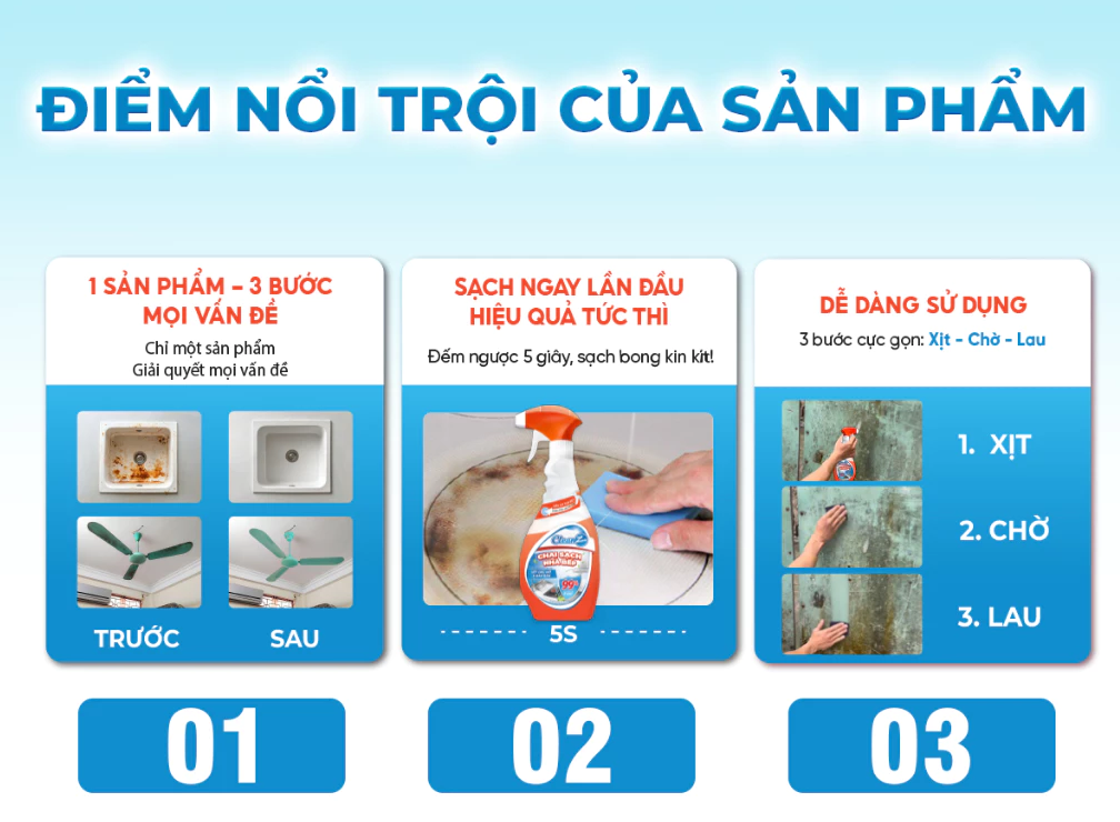  Chai Sạch Nhà Và Bếp Cleanz Làm Sạch Dầu Mỡ, Vết Ố Vàng, Thơm Mùi Chanh Dịu Nhẹ Dung Tích 450ml 