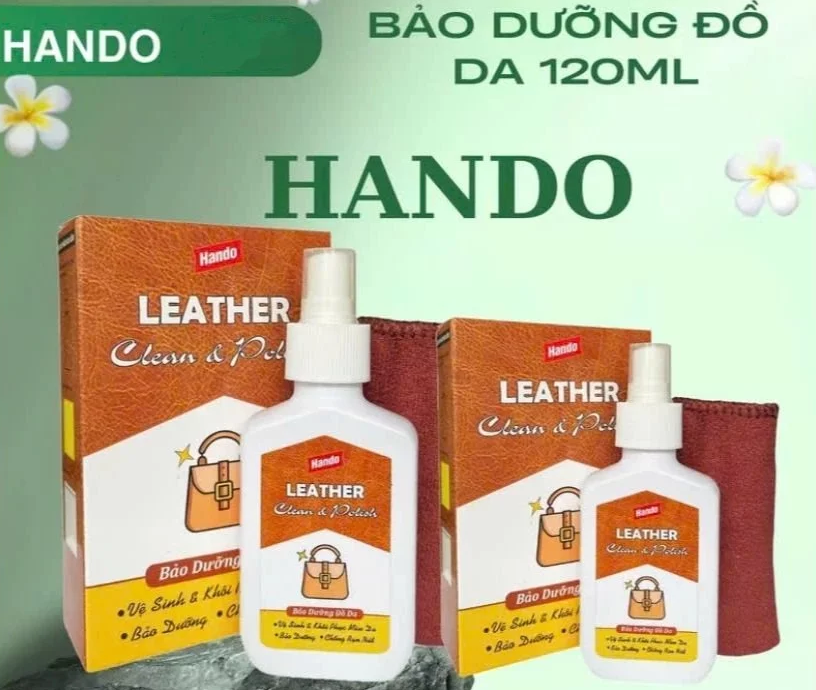  Xịt Bảo Dưỡng & Đánh Bóng Đồ Da Hando 120 - 500ml 