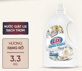  Nước giặt Lix sạch thơm hương mật ngọt/ rạng rỡ/ quyến rũ/ thanh khiết CHAI 3.3KG sạch nhanh vết bẩn 