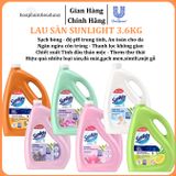  Nước lau sàn Sunlight tinh dầu thảo mộc hương hoa lily và hương thảo can 3.6kg 