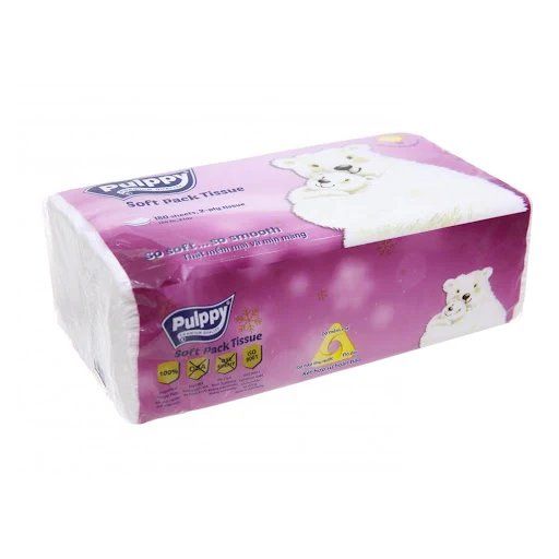  Khăn giấy rút Pulppy 2 lớp – 180 miếng 