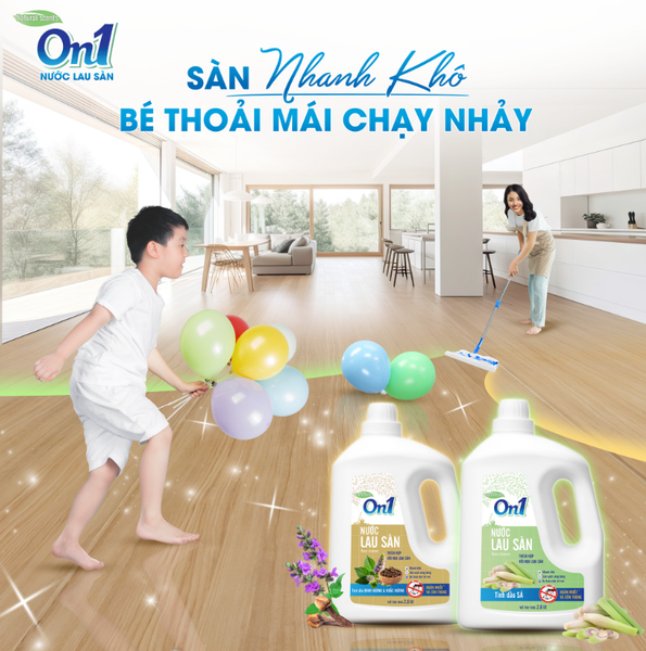  Nước lau sàn On1 tinh dầu Sả 2.6-3.3L 