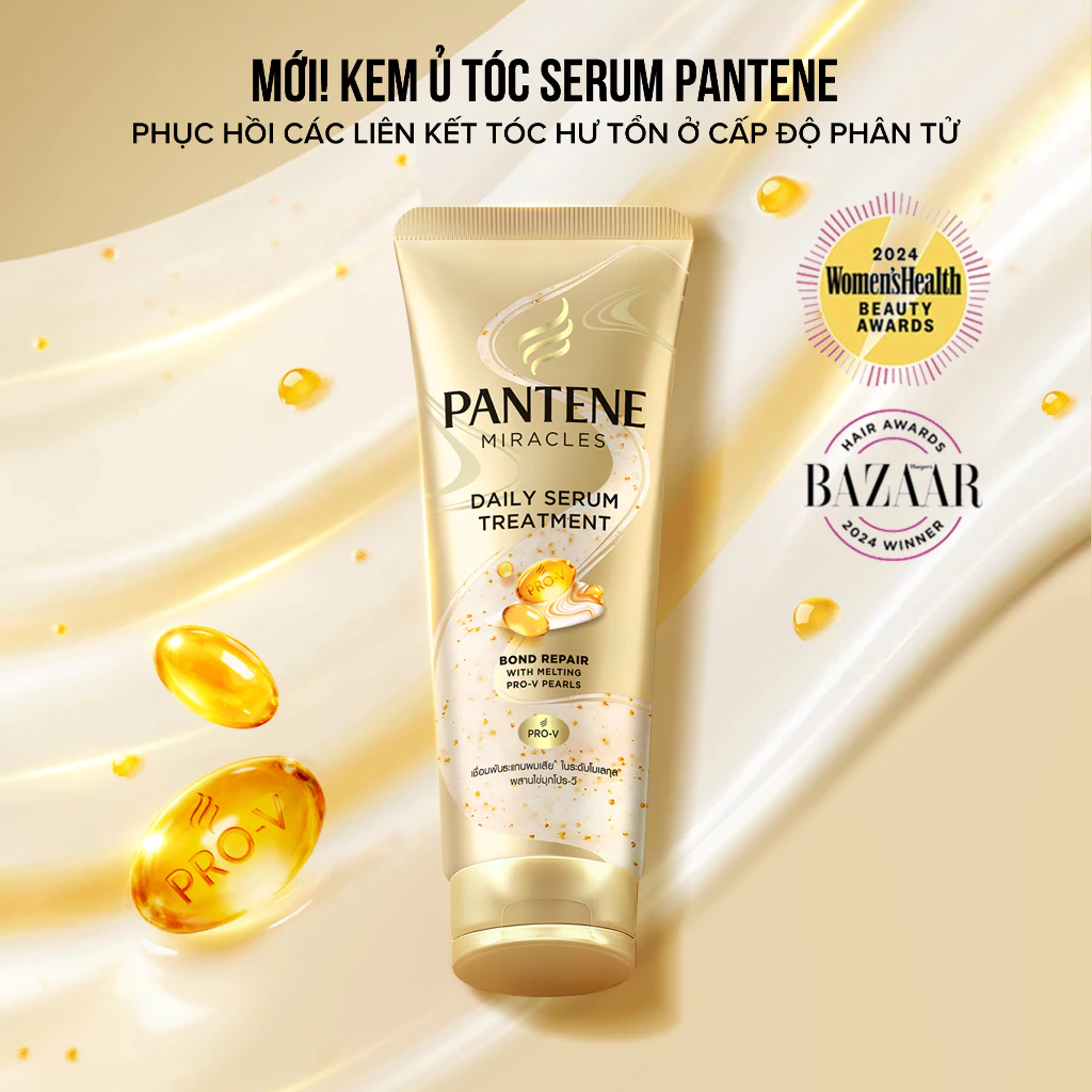  Kem Ủ Tóc Serum PANTENE Miracles Phục Hồi Liên Kết Tóc - Tuýp 180ml 