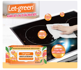  Khăn Ướt Lau Bếp LET-GREEN Sạch Ố Dầu, 30 Miếng/Bao 