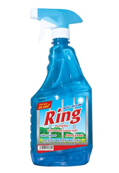  Nước Lau Kính Sạch Sáng Bóng Ring Không Để Lại Vết Ố Chai 500 - 750 - 5000 ML 