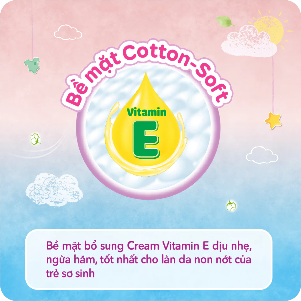  Tã dán Bobby S80/M76/L68/XL62/XXL56 mới- Lõi nén cotton-soft 3mm 