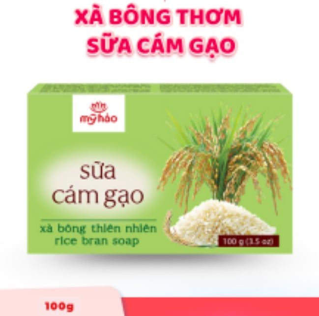  Xà Bông Thơm Mỹ Hảo 100g Sữa Gạo & Hoa Lài 