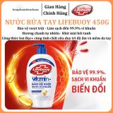  Nước Rửa Tay Lifebuoy Bảo Vệ Khỏi 99.9% Vi Khuẩn Gây Bệnh Với Ion Bạc+ Hỗ Trợ Cùng Đề Kháng Da Tự Nhiên 450g 