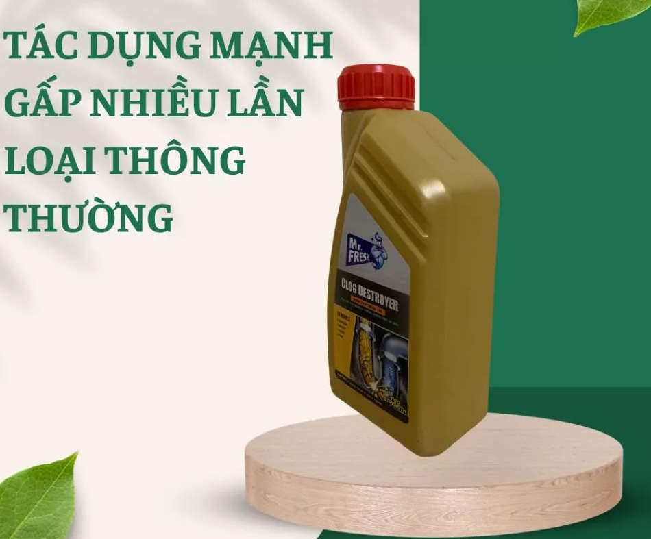  Dung Dịch Thông Tắc Nghẽn Đường Ống Nước Mr. Fresh Hando 800 ml 