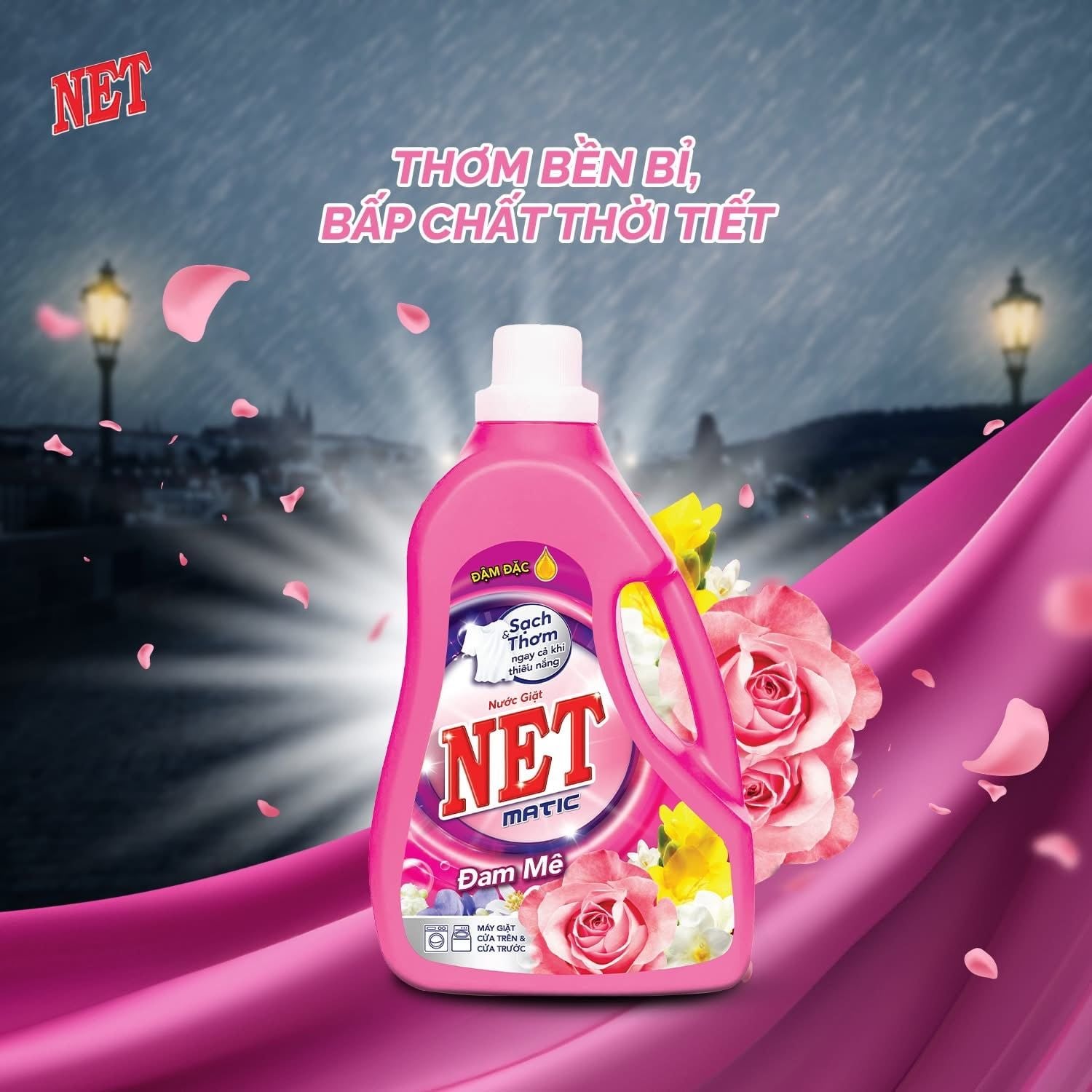  Nước giặt NET Matic chai x 3.3kg 