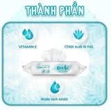  Khăn ướt cao cấp Ecobi gói 20 tờ không mùi 