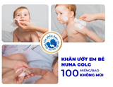  Khăn ướt em bé Nuna 100 miếng Không mùi/ Hương phấn/ Siêu dày 