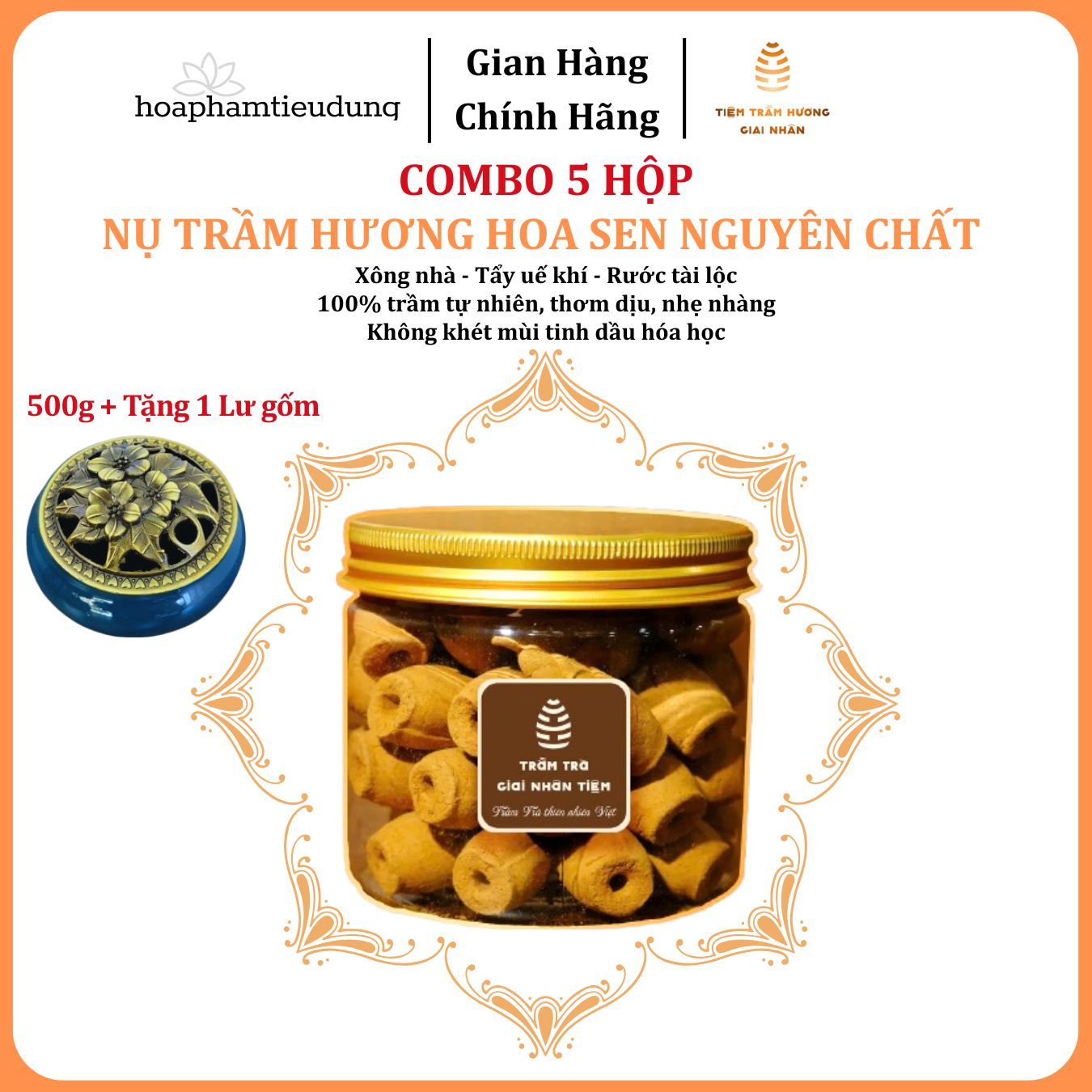  Nụ Trầm Hương (Dòng Phổ Thông) Búp Sen 