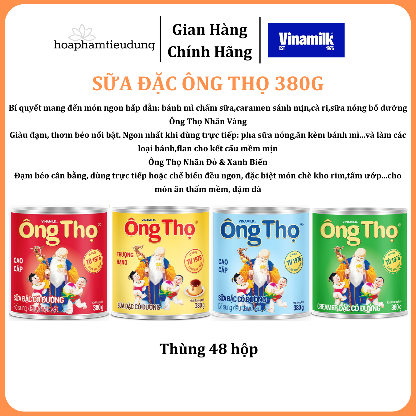 Sữa đặc Ông Thọ 380g 