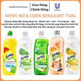  Nước rửa chén Sunlight chai 750g 