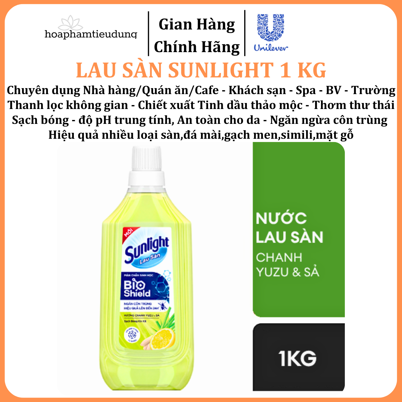  Nước lau sàn Sunlight 1kg 