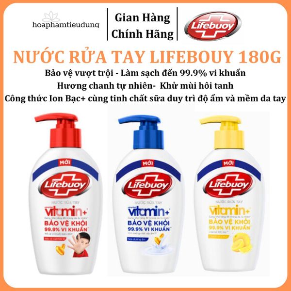  Nước Rửa Tay Lifebuoy 180g 