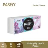  Khăn Giấy Bỏ Túi PASEO Luxury 6 Gói /Lốc Phù Hợp Kể Cả Da Nhạy Tiện Lợi Mang Theo (4 Lớp) 