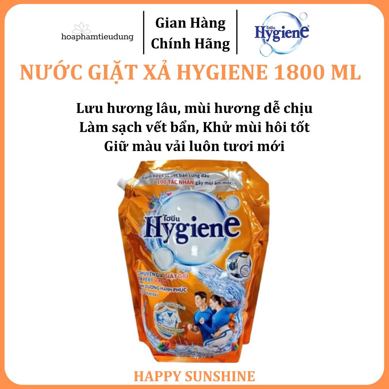  Nước giặt Hygiene Expert Wash Peony Bloom Thái Lan túi 1.8L 