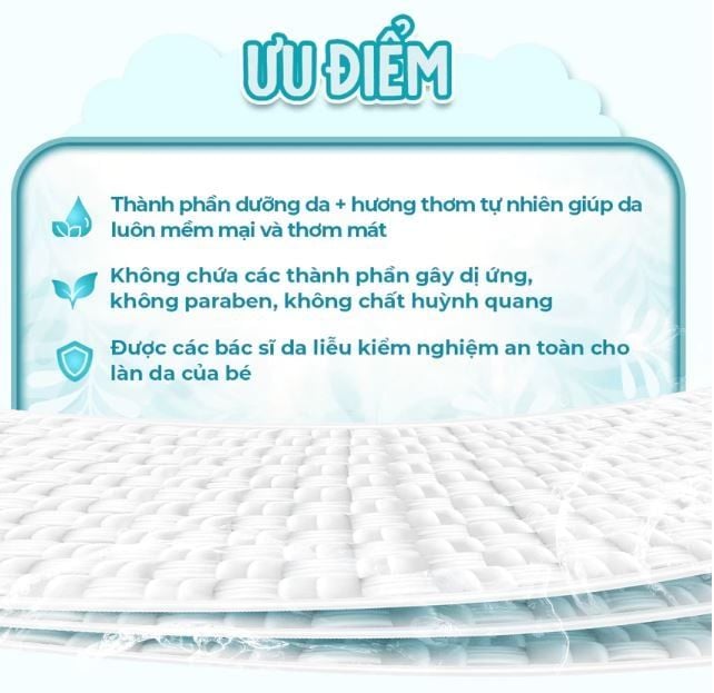  Khăn ướt cao cấp Ecobi gói 20 tờ không mùi 