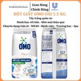  Bột giặt Omo Oxi tẩy mạnh, trắng sáng, đánh bay vết bẩn chuyên dụng Giặt ủi/Nhà hàng/Khách sạn/Trường học/Bệnh viện/Spa 