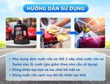  Nước Rửa Xe Sumo Wash & Wax 1 Lít  Đen Mới Nước Rửa Xe Bảo Vệ Nước Sơn Xe Rưa Xe Ô Tô 