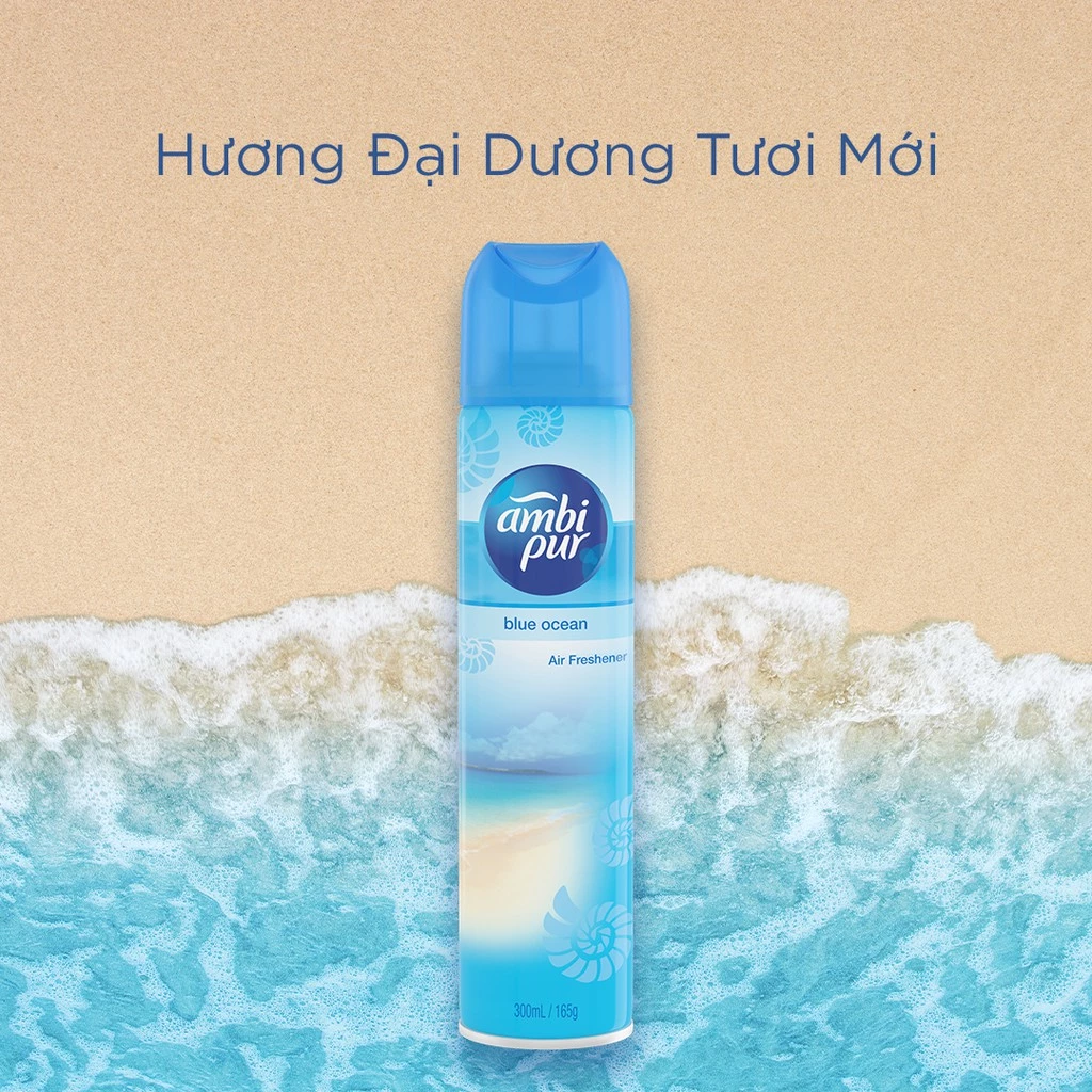  Xịt Phòng AMBI PUR Aerosol Hương Oải Hương/ Chanh/ Đại Dương/ Tươi Mát Chai 300 ml 