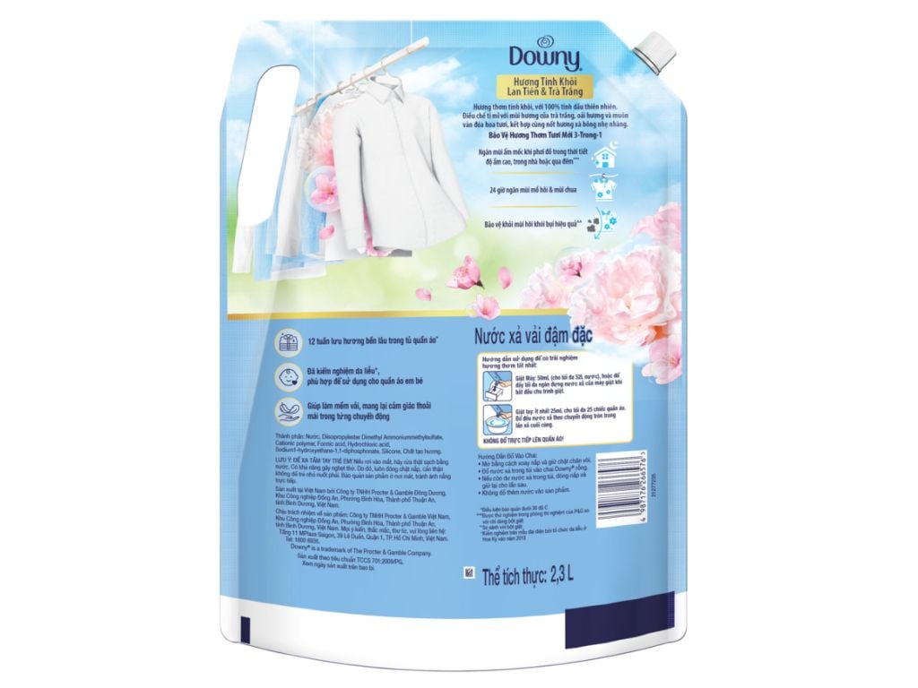  Nước xả vải Downy 1.25-1.45-1.6L-2.3L 