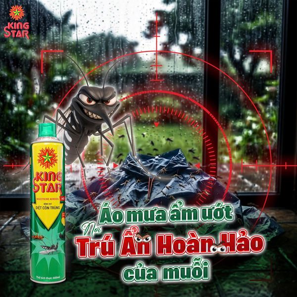  Bình xịt KINGSTAR Diệt Côn Trùng 600ml Hương Chanh 