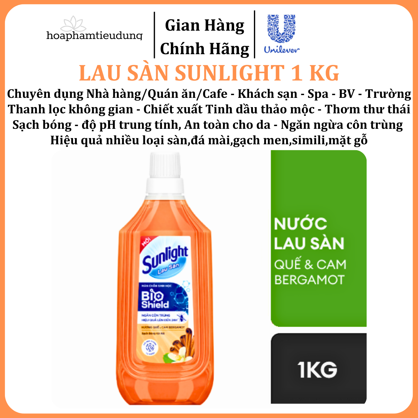  Nước lau sàn Sunlight 1kg 