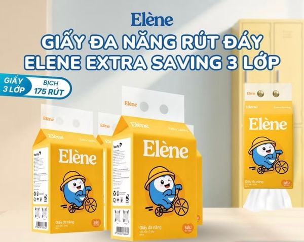  Giấy Đa Năng Rút Đáy 3 Lớp Elene Extra Saving – Tiện Lợi, Dai Bền, Tiết Kiệm 