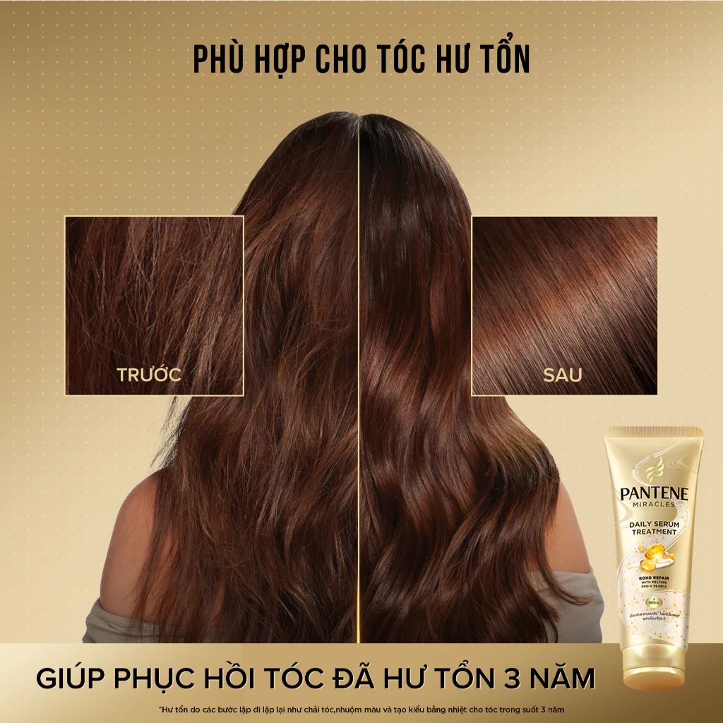  Kem Ủ Tóc Serum PANTENE Miracles Phục Hồi Liên Kết Tóc - Tuýp 180ml 