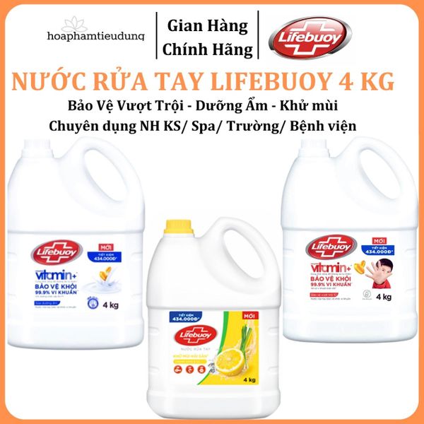  Nước rửa tay Lifebuoy bảo vệ vượt trội 4 kg 